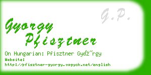 gyorgy pfisztner business card